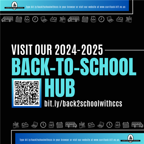 Bus calendar clock bookbag laptop computer school meal lunch with QR Code